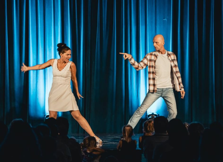 Claudia und Jochen auf der Bühne